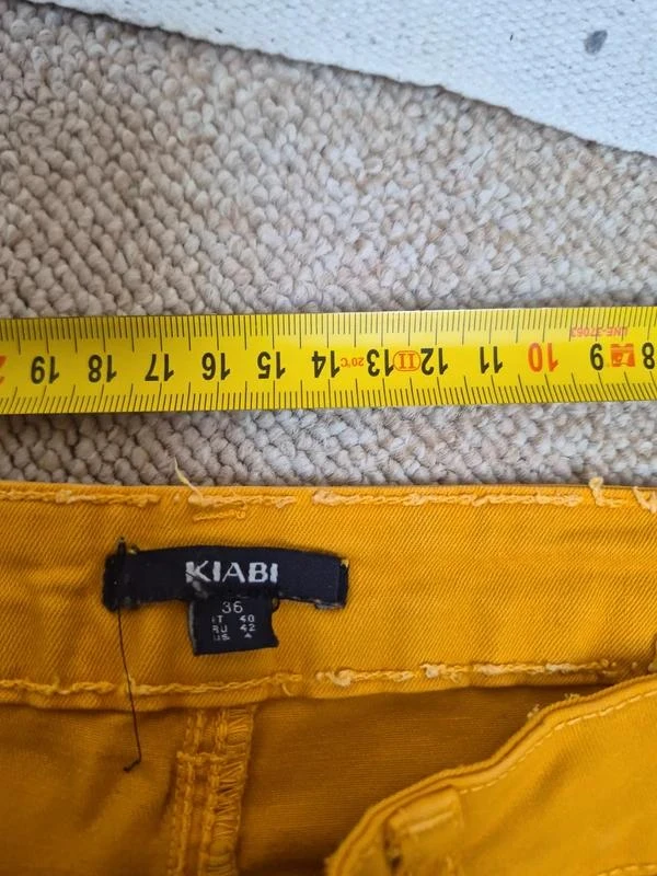 Kiabi Jean Skinny Amarelo Mostarda Tamanho 36 – photo 9